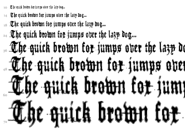 Metamorphose Requiem font waterfall
